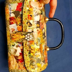 Valentines theme decoupage A Mere Bagatelle Purse